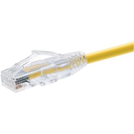 Unirise 6 Foot Cat6 Snagless Clearfit Patch Cable Yellow - High